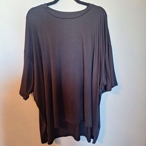 Publik Black Oversized Tunic Top Size 2X